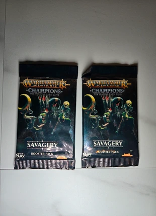 Warhammer Age Of Sigmar Champions Savagery Booster Pack Cards x2, brand: Warhammer, condition: New with tags, £5.00, £5.95 includes Buyer Protection
