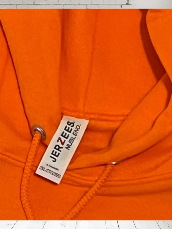 Jerzees NuBlend Saftey Orange Hoodie XXL 4