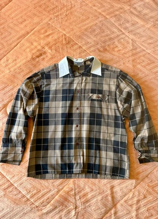 Chemise à carreaux à col blanc, condizioni: Ottime, taglia: M / IT 42 / EU 38, €15.00, €16.45 include la Protezione acquisti