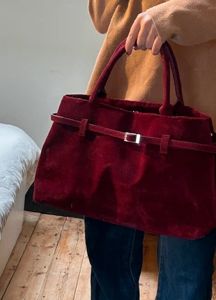 Burgundy red suede hand bag fits laptop & more, brand: Tendance, condizioni: Nuovo senza cartellino, €29.99, €32.19 include la Protezione acquisti