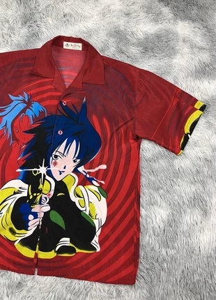 anime graphic red vintage shirt y2k streetwear style, marca: Vintage Dressing, estado: Muy bueno, tamaño: M, 16,00 €, 17,50 € Protección al comprador incluida