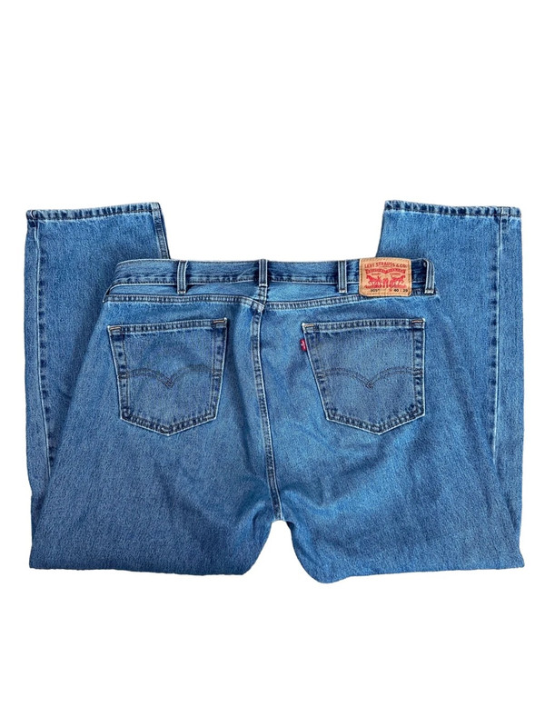 levi’s 505 denim blue jeans men’s W40 L29 100% cotton relaxed straight fit work 2