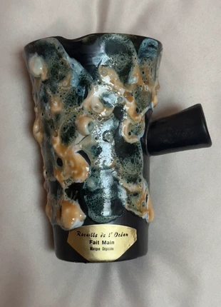 Vase Vallauris Fat Lava Rocaille de l’océan, marca: Vallauris, estado: Muito bom, €15.00, €16.45 inclui Proteção do Comprador