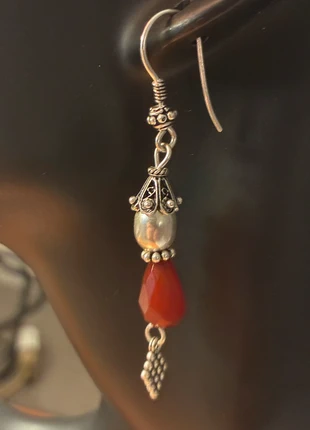 Magnifique boucles d’oreilles artisanale en argent et cornaline, merk: Argent, staat: Heel goed, € 49,00, € 52,15 inclusief Kopersbescherming