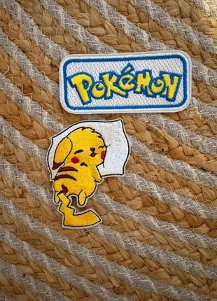 Lot de 2 écusson thermocollant Pokémon Pikachu, brand: Pokémon, condition: Very good, €6.00, €7.00 includes Buyer Protection Pro