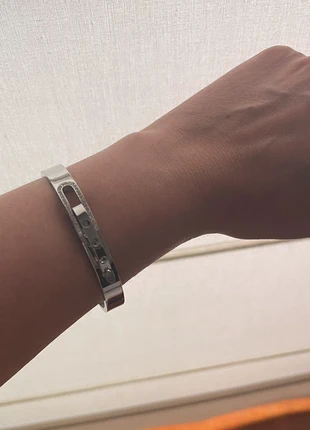 Pulseira em aço prateada, estado: Novo sem etiquetas, €10.00, €11.20 inclui Proteção do Comprador