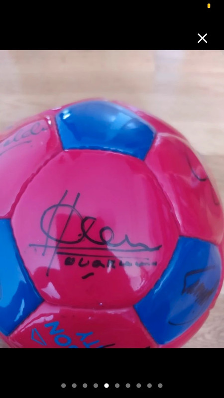 Balón FC Barcelona firmado 5