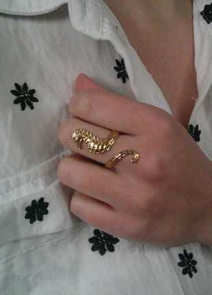 Bague hippocampe 🌟 grande 🌟 acier inoxydable réglable ajustable, marca: acier inoxydable, estado: Muy bueno, tamaño: Ajustable, 8,00 €, 9,10 € Protección al comprador Pro incluida