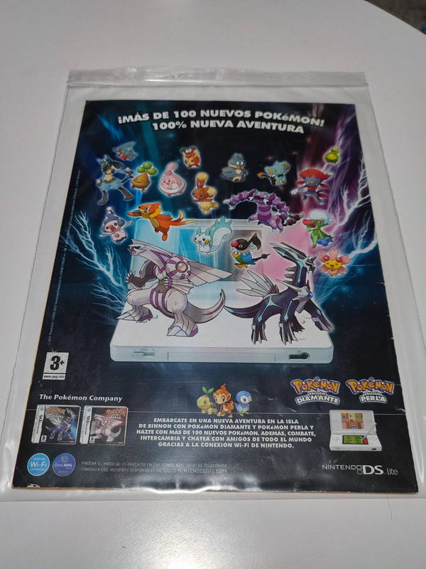 Revista Pokémon N85 con póster doble 2