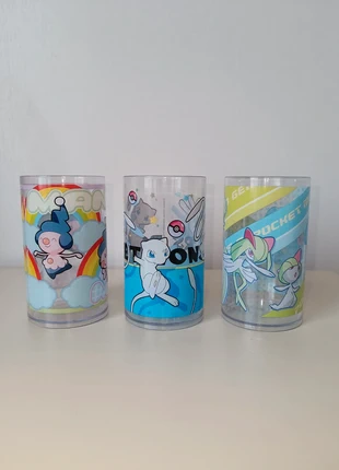 Set de trois verres Pokémon en plastique - Banpresto 2005, brand: Pokémon, condition: Very good, €15.00, €16.45 includes Buyer Protection