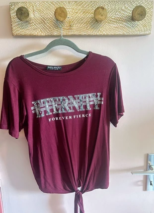 T-shirt bordeaux à nouer Eternity Forever Fierce - taille 38 – Select, brand: Select, condizioni: Ottime, taglia: M / IT 42 / EU 38, €20.00, €21.70 include la Protezione acquisti