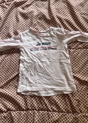 TEE shirt manches longues, brand: Grain de Blé, condizioni: Buone, taglia: 6-9 mesi / 68 cm, €1.00, €1.75 include la Protezione acquisti