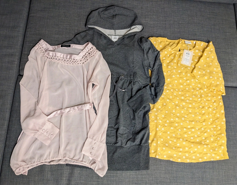 2 Blusen & 1 Pullover (Umstandskleidung / Schwangerschaft) 1