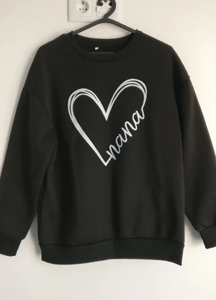 Sweatshirt oversized com estampado (Tamanho M), estado: Muito bom, tamanho: M / 38 / 10, €10.00, €11.20 inclui Proteção do Comprador