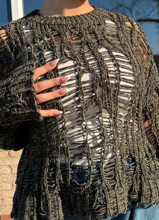 Urban Outfitters Wool Top Olive green/Black Melange, marque: Urban Outfitters, état: Neuf avec étiquette, taille: L / 40 / 12, 30,00 €, 32,20 € Protection acheteurs incluse