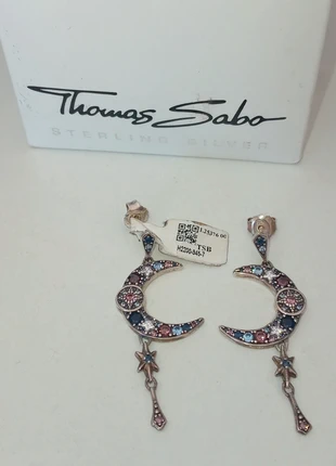 Boucles d'oreilles Thomas Sabo lune étoile pendantes argent 925, merk: Thomas Sabo, staat: Nieuw met prijskaartje, € 130,00, € 137,20 inclusief Kopersbescherming Pro