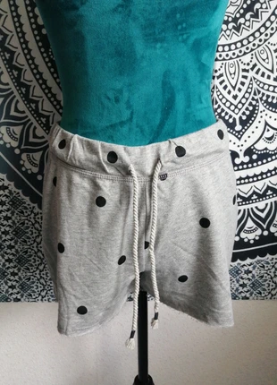 Short gris à pois noir avec lien à nouer / terranova / (S), marque: Terranova, état: Très bon état, taille: S / 36 / 8, 5,00 €, 5,95 € Protection acheteurs incluse