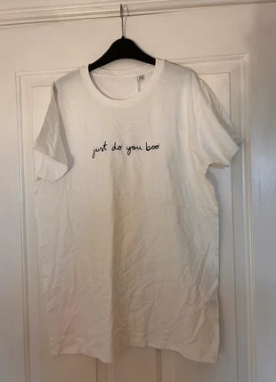 white slogan tshirt, brand: Megan claire, condition: New with tags, size: M / UK 12-14, £2.00, £2.80 includes Buyer Protection
