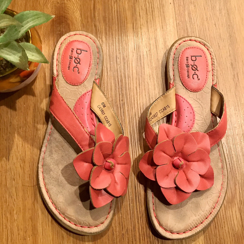 Born Concept Flower Flip Flop Sandals Size 6M *minor flaws* 1