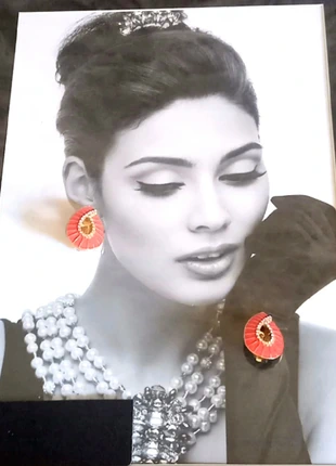 Paire de boucles d'oreilles cloisonnées clips vintage cristaux, brand: boucles d’oreilles clips vintage, condition: Very good, €4.90, €5.85 includes Buyer Protection Pro