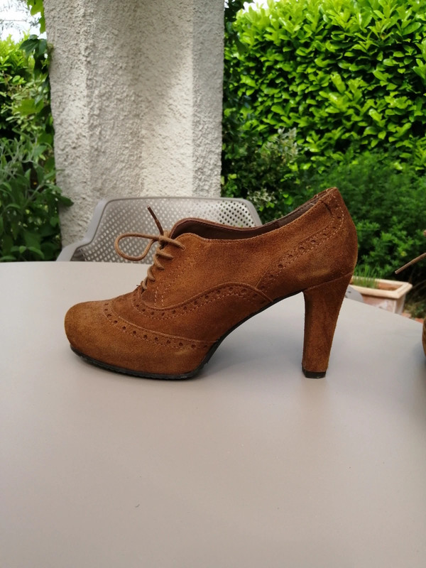 Bottines richelieu marron femme shop