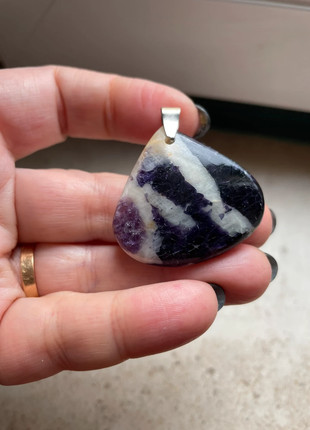 Pendente opala com lepidolite 💜, marque: Mineralogie, état: Très bon état, 8,00 €, 9,10 € Protection acheteurs incluse