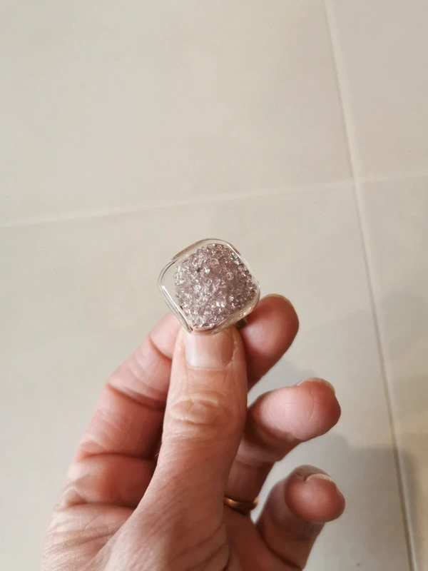 Bague transparente cristaux - photo numéro 2