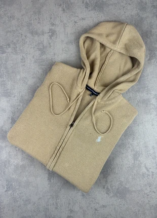 Veste zippé Ralph Lauren en maille crème/beige, taille M en très bon état, merk: Ralph Lauren, staat: Heel goed, maat: M / 38 / 10, € 44,00, € 46,90 inclusief Kopersbescherming