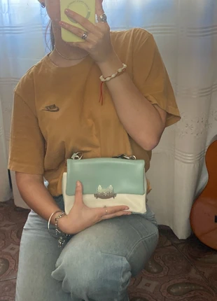 Mimì Muà bag – Cream & Aqua green – 3-in-1 versatile design, marque: Mimi Mua, état: Neuf sans étiquette, 5,00 €, 5,95 € Protection acheteurs incluse