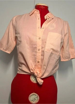 Chemisier rose saumon à dentelle Pimkie, brand: Pimkie, condition: New with tags, size: XS / 34 / 6, €7.00, €8.05 includes Buyer Protection