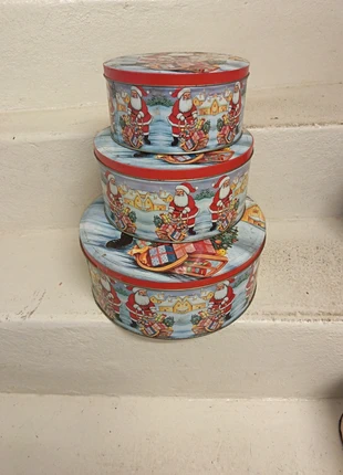 Boites de Noël 3 pièces, état: Bon état, 3,00 €, 3,85 € Protection acheteurs incluse