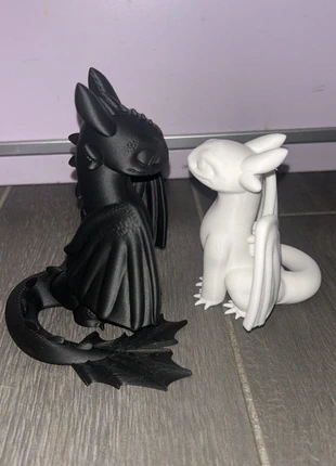 toothless & light fury 3D printing, brand: Dragon Trainer, condizioni: Nuovo senza cartellino, €30.00, €32.20 include la Protezione acquisti