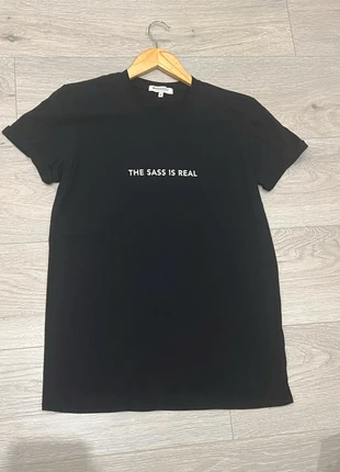 Adolescent Clothing black t-shirt with white print - brand new - UK10, brand: Adolescent Clothing, condition: New without tags, size: M / 10, £5.00, £5.95 includes Buyer Protection