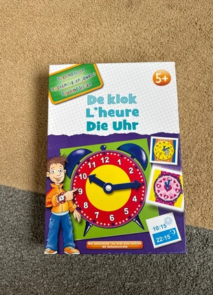 Jeu apprendre l’heure, merk: JEU, staat: Heel goed, maat: 5 jaar / 110 cm, € 4,00, € 4,90 inclusief Kopersbescherming
