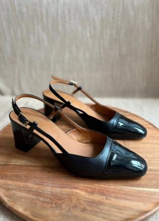 Escarpins - Babies Slingbacks Jonak - Noir Cuir Vernis - Modèle 264 Dhapop - Taille 38, brand: Jonak, condizioni: Ottime, taglia: 38, €99.99, €105.69 include la Protezione acquisti