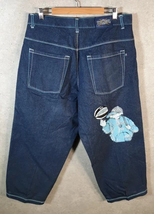 Vintage Noiz Boiz Baggy Y2K Embroidered Jeans Mens W36 L29 Blue Hip Hop Pattern Pocket A6520, brand: other, condition: Good, size: W36, £100.00, £105.70 includes Buyer Protection