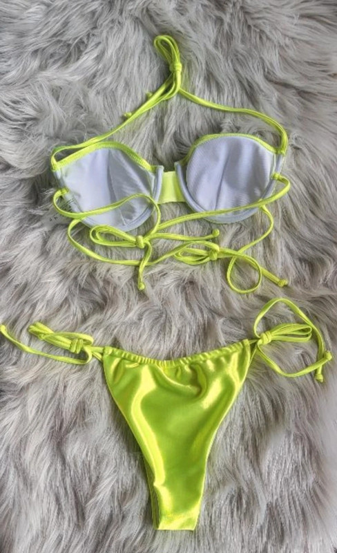 Neon Yellow Bikini 2