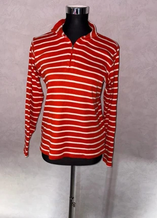 L.L. Bean – veste rayé orange et blanc, merk: L.L. Bean, staat: Heel goed, maat: S / 36 / 8, € 6,99, € 8,04 inclusief Kopersbescherming