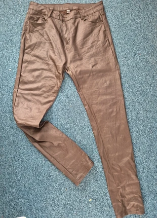 Coated broek bruin, marque: onbekend, état: Très bon état, taille: 4XL / 48 / 20, 10,00 €, 11,20 € Protection acheteurs incluse