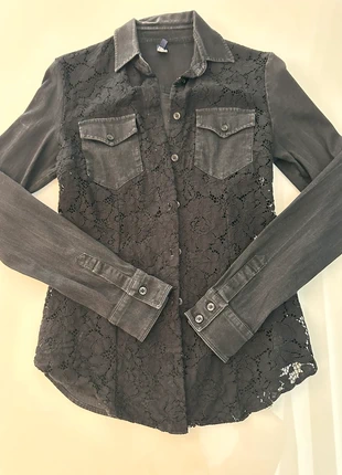 Chemise Liujo, brand: Noir, condition: Satisfactory, size: S / 36 / 8, €8.00, €9.10 includes Buyer Protection