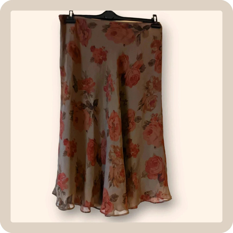 #Gonna seta #46IT #42EU #Blunauta #silk #skirt 1