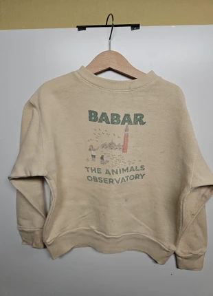 The Animals Observatory - Babar Watchtower sweatshirt, merk: The Animals Observatory, staat: Veelgebruikt, maat: 4 jaar / 104 cm, € 13,50, € 14,88 inclusief Kopersbescherming