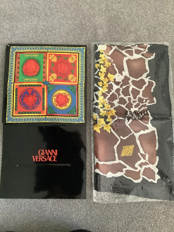 Rare Vintage Gianni Versace Atelier Pure Silk Square Scarf | Vinted