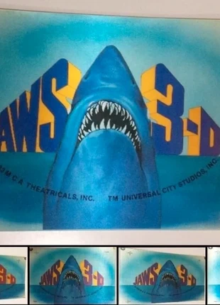 JAWS 3 3D Lenticular Card Promo Alves 1983 Jaws 3-D Spielberg Vintage 80s, brand: JAWS, condizioni: Ottime, €33.00, €35.35 include la Protezione acquisti