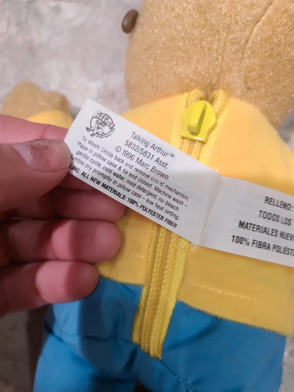 Arthur  talking plush 1996 3