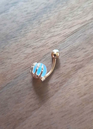 Piercing neuf en doré rose et acrylique pour nombril, brand: Fantaisie, condition: New without tags, €4.99, €5.94 includes Buyer Protection