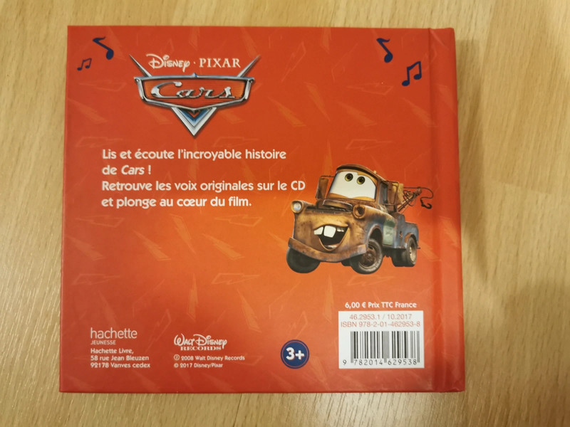 CARS 2 - Mon Histoire à Écouter - L'histoire du film - Livre