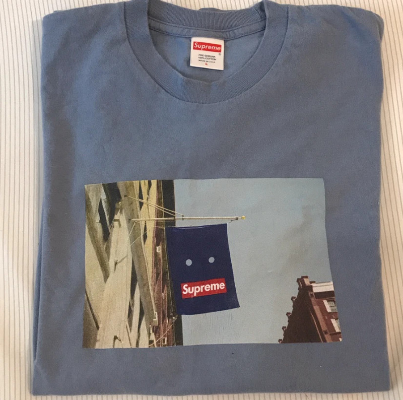 Supreme Banner tee Slate L FW19 - Vinted