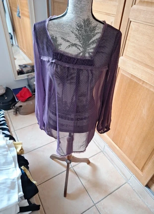 Blouse manches longues, merk: 3 Suisses, staat: Heel goed, maat: M / 38 / 10, € 4,00, € 4,90 inclusief Kopersbescherming