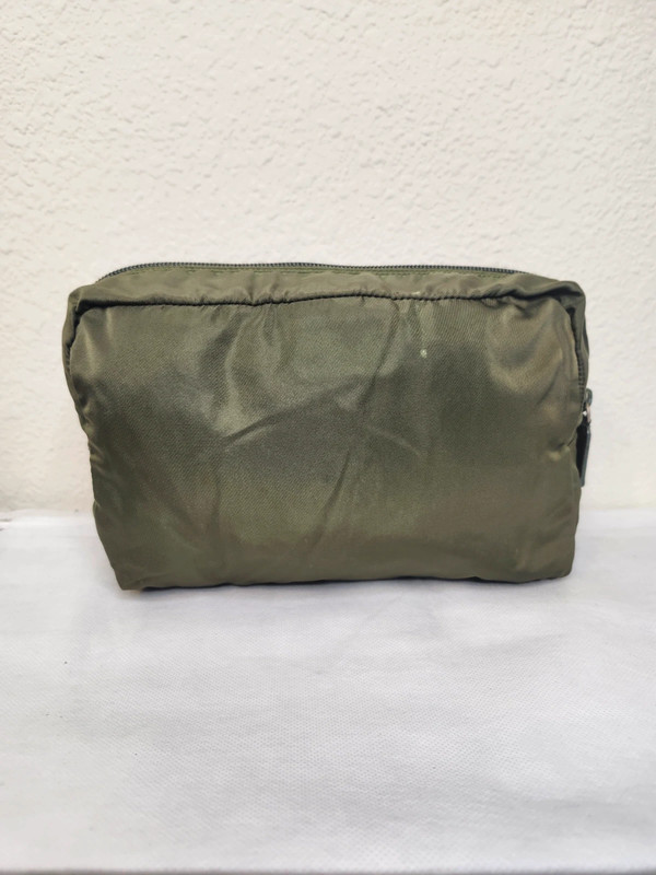 Prada
Nylon Vela Cosmetic Pouch Army 3